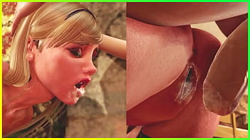 3D Shemale Aunt and her Son fucked Sister in all Holes and CUM in Pussy and Mouth - Hot Futanari Animated Sex